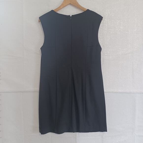 Chico's Jackie Sheath Dress Size 1.5 US M/10 Black SO SLIMMING Tummy Panel Zip - Picture 2 of 9